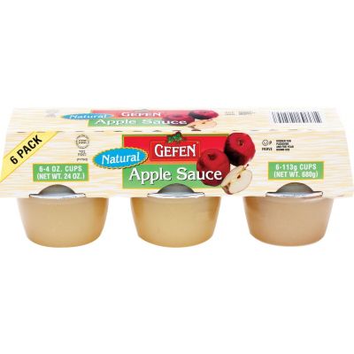 Gefen Apple Sauce - 6 - 4 oz. Cups