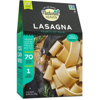 Natural Heaven Lasagna - Hearts of Palm Pasta - 9 oz